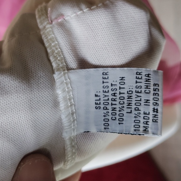 Pink Flutter gauzy crochet bodice dress J.Gee size XL - Picture 3 of 6